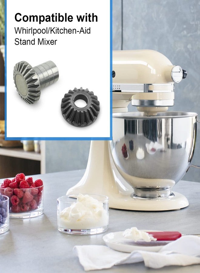 Nahntaipy 9703337 W11192795 Beveled Gears Set Compatible with Whirlpool/KitchenAid Stand Mixer, Replace 9703338, 4161404, 4169868 - Image 2